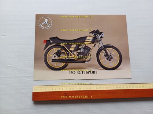 Malanca 150 3GTI Sport 1981 depliant italiano originale moto motorcycle …