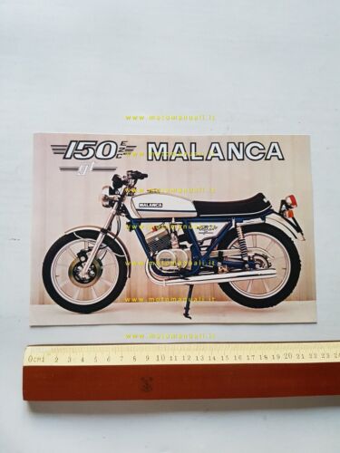 Malanca 150 E2C GT 1976 depliant moto originale brochure prospekt