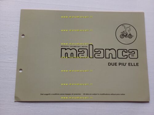 Malanca 50 Due Pi Elle anni 70 catalogo ricambi telaio …