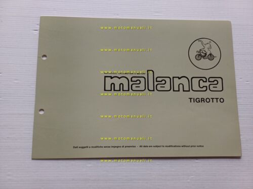 Malanca 50 Tigrotto anni 70 catalogo ricambi telaio originale - …