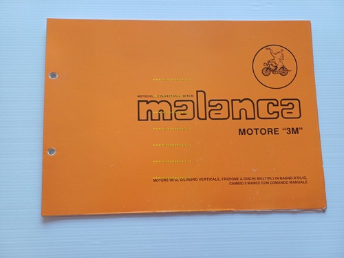Malanca catalogo ricambi MOTORE 50 3M originale - ENGINE spare …
