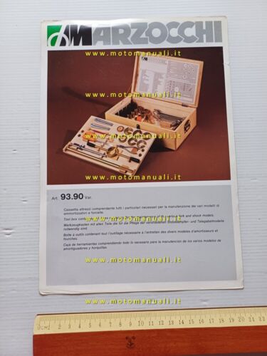 Marzocchi Ammortizzatori Forcelle attrezzi speciali per riparazione depliant