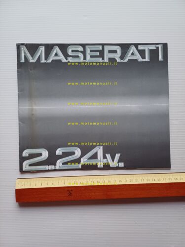 Maserati 2.24v 1989 depliant ITALIANO originale brochure auto