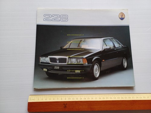 Maserati 228 1986 depliant originale italiano