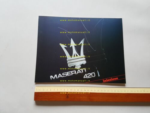 MASERATI 420 i 1986 depliant italiano originale