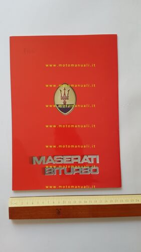 MASERATI Biturbo 2.0 1982 depliant originale olandese