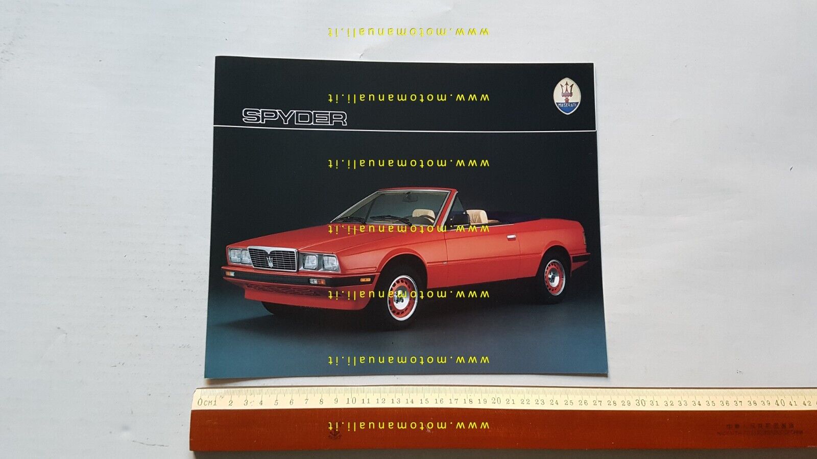 MASERATI Biturbo Spyder 1984 depliant originale FRANCESE French text