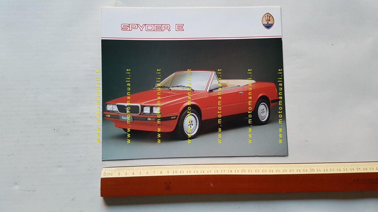 MASERATI Biturbo Spyder E 1990 depliant originale INGLESE