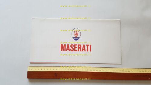 MASERATI Indy Ghibli Mexico depliant originale