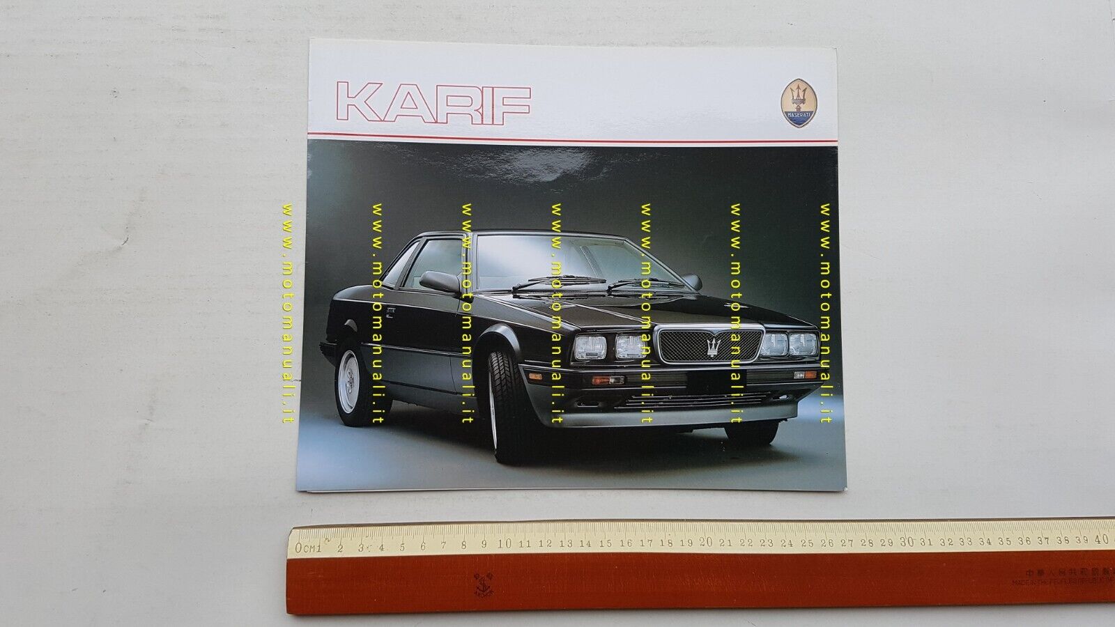 MASERATI KARIF 1988 depliant originale INGLESE