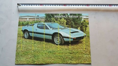 Maserati Merak 2000 1978 depliant originale auto epoca genuine car …