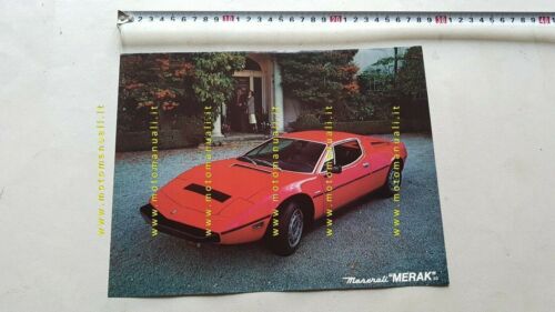 Maserati Merak 3000\SS USA depliant originale brochure