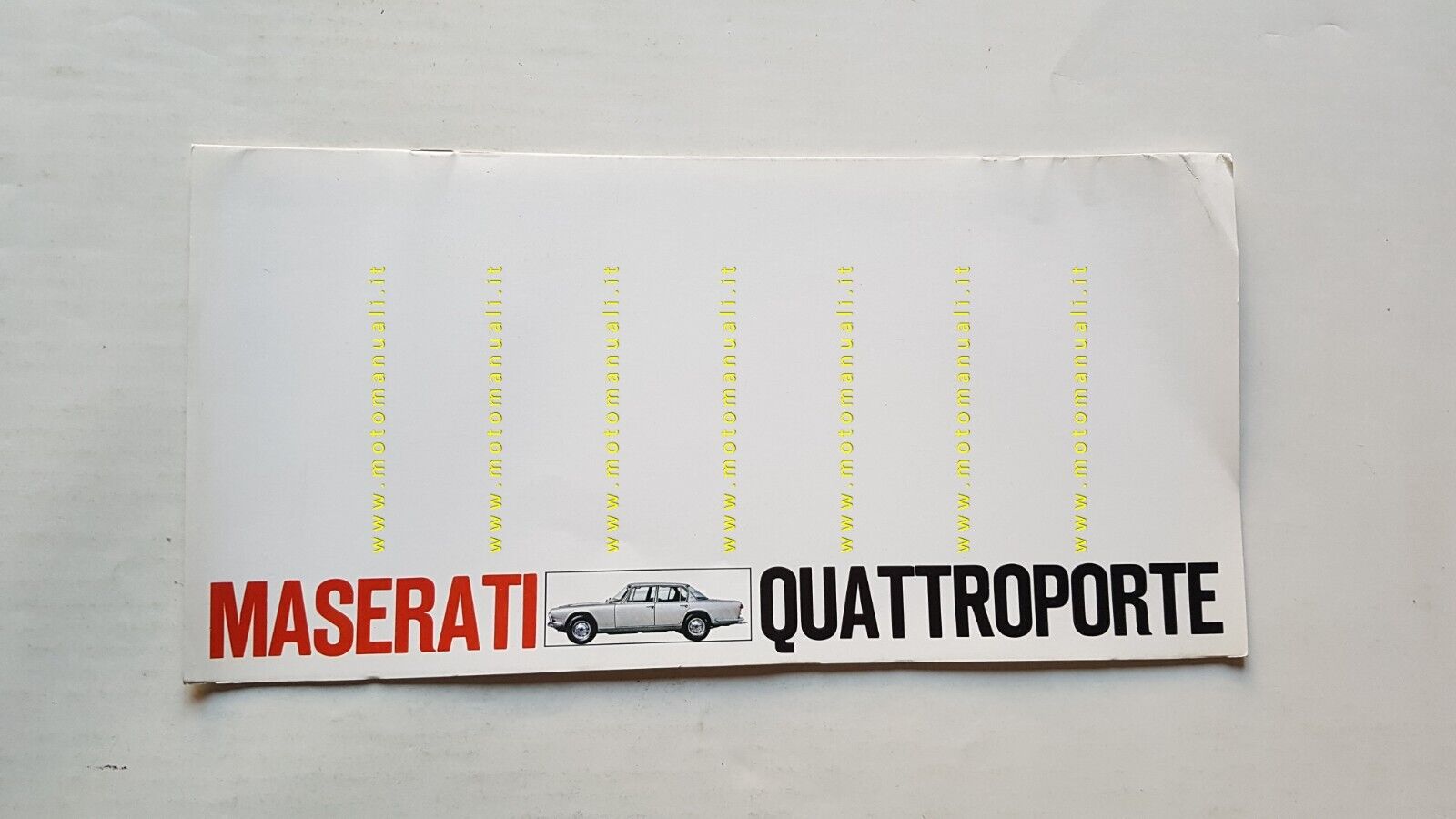 MASERATI Quattroporte 2a serie 1966 depliant originale