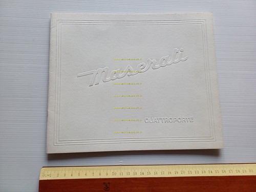 MASERATI Quattroporte III 1979 depliant italiano originale
