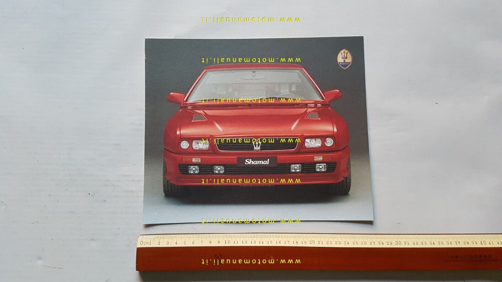 MASERATI SHAMAL 1990 depliant originale FRANCESE