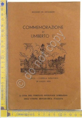 Massimo De Leonardis - Commemorazione di Umberto I° - Monza …
