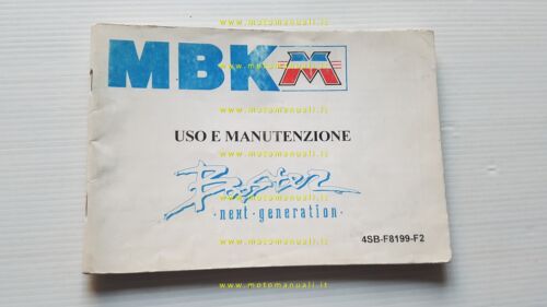 MBK 50 Booster Next Generation 1995 manuale uso manutenzione italiano …