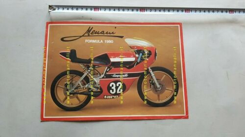 Menani 125 Juniores Racing Formula 1980 depliant originale brochure