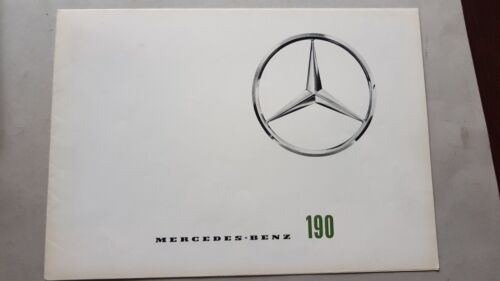 Mercedes 190 1961 depliant originale auto epoca INGLESE genuine car …