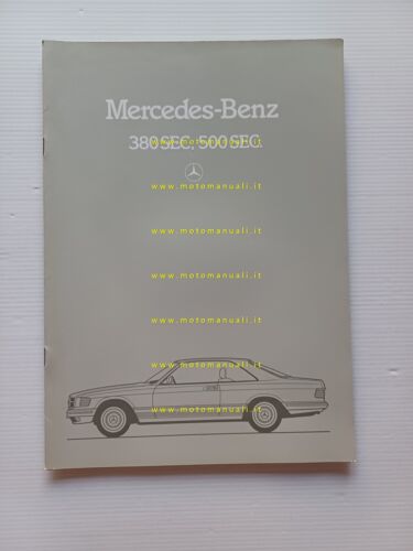 Mercedes 380 SEC - 500 SEC 1983-84 depliant italiano originale