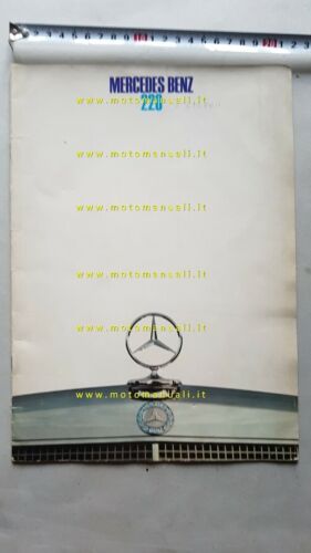 Mercedes-Benz 220 anni 60 depliant originale italiano brochure
