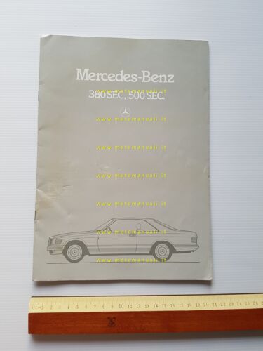 Mercedes Benz 380 SEC - 500 SEC 1983 depliant pubblicitario …