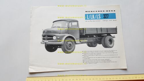 Mercedes Benz autocarri L-LK-LS 327 1959 depliant originale