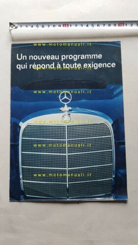 Mercedes-Benz produzione 300-220-190 1959 depliant originale brochure