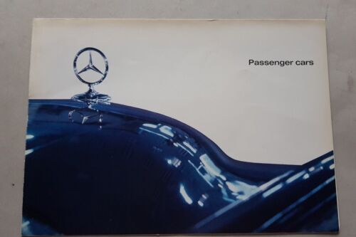 Mercedes produzione modelli 1963 depliant originale auto INGLESE car brochure