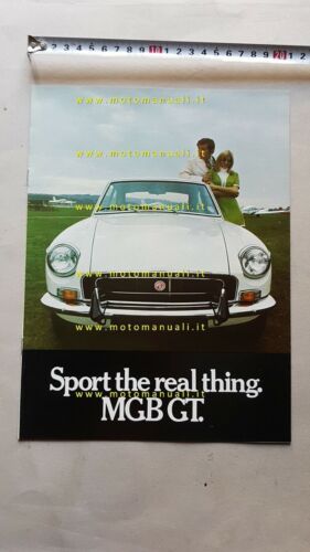 MG-B GT anni 70 depliant inglese originale brochure