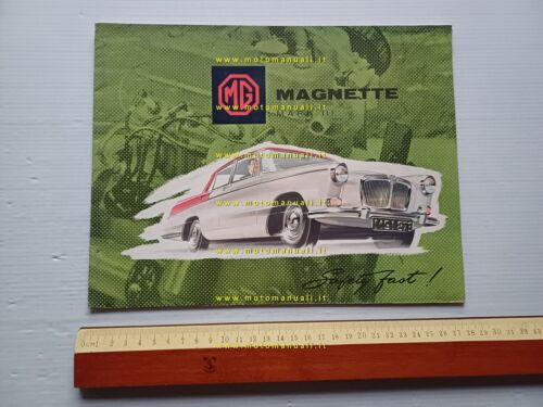 MG Magnette 1959 depliant inglese originale