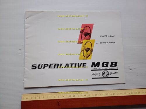 MG MGB 12.1963 depliant inglese originale
