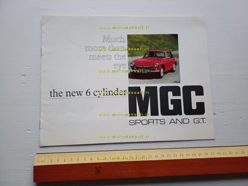 MG MGC 1967 depliant inglese originale