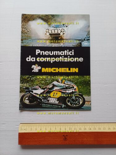 Michelin pneumatici da competizione auto - moto anni 70 depliant …