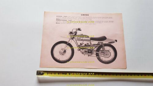 Milani 50 Cross 1970 depliant originale ITALIANO ciclomotore brochure