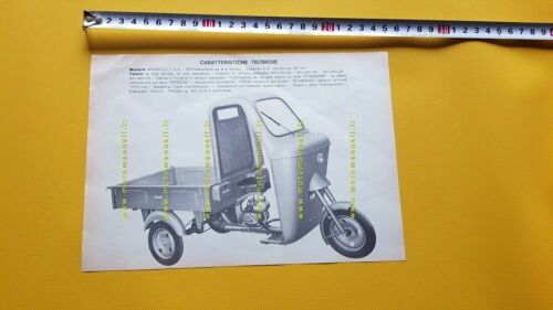 Milani motocarro 50 depliant anni '60 originale brochure