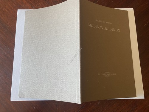 Milanin Milanon Emilio De Marchi n. 552/700 copia omaggio Battaglini …