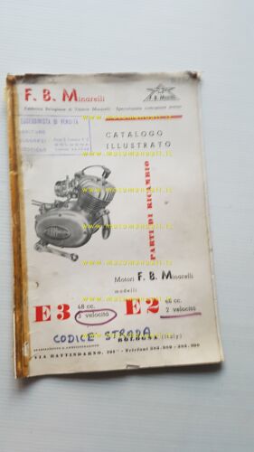 Minarelli 48 motore E3 - E2 1960 catalogo ricambi originale …