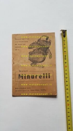 Minarelli motore 3V 50 anni 60 manuale uso originale italiano …