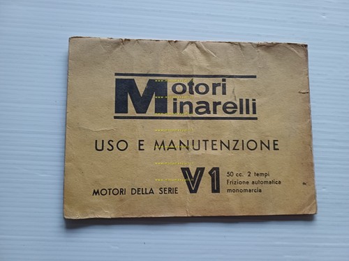 Minarelli motore 50 V1- V1N-V1A 1980 manuale uso manutenzione italiano …