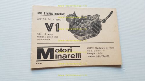 Minarelli motore 50 V1 K.S. 1973 manuale uso manutenzione italiano …