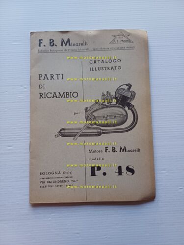 Minarelli Motore P 48 2V catalogo ricambi originale Parts List