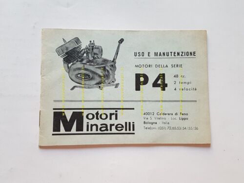 Minarelli motore P4 50 1971 manuale uso originale italiano owner's …