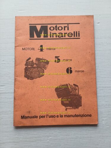 Minarelli motori 50-75-80 4-5-6 marce 1985 manuale officina italiano originale