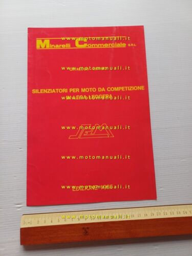 Minarelli silenziatori marmitte moto competizione depliant italiano originale