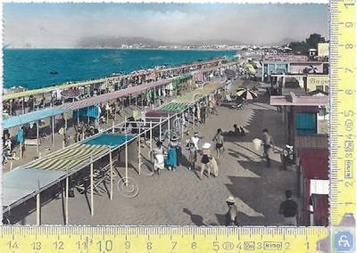 Misano Adriatico - Spiaggia - Beach - 1961 - Cartolina …