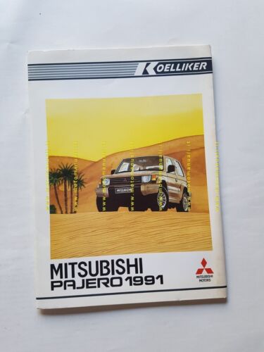 Mitsubishi Pajero 1991 CARTELLA STAMPA originale italiano NO depliant