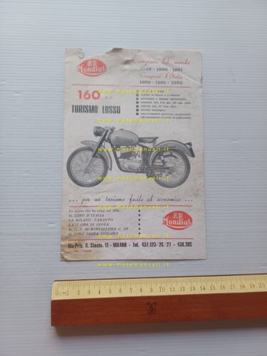 Mondial 160 Turismo Lusso depliant italiano originale