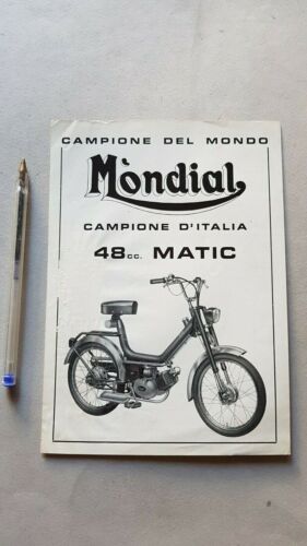 Mondial 48 Matic depliant italiano originale genuine brochure prospekt