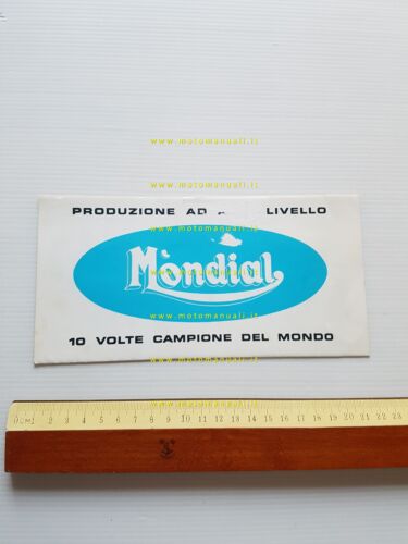 Mondial 48 Record-Record Special-Cross Special-V6-V4-Mini V4-SS V4 1970 depliant